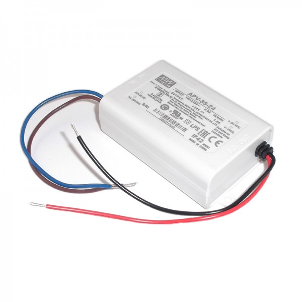 Fonte de Alimentação Mean Well 24Vdc 35W IP42 APV