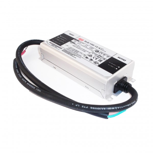 Fonte de Alimentação Estanque Mean Well 12Vdc 100W Ajust. IP65 XLG-A